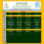 HORARIOS TORNEO CAP. 20-06-17