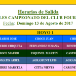 HORARIOS DOMINGO 13-08